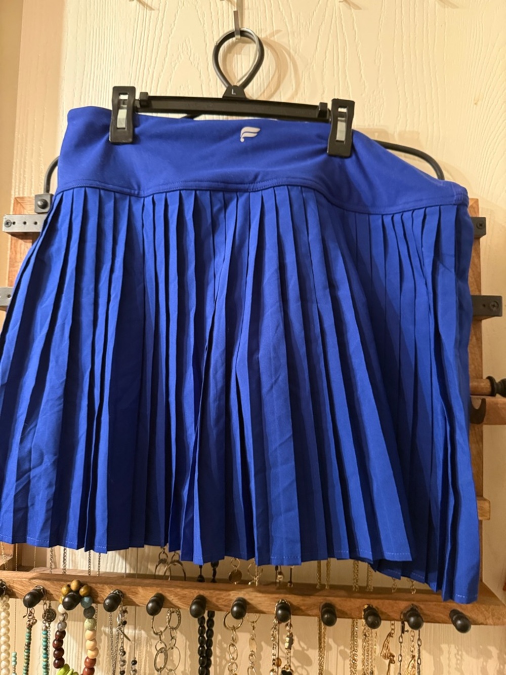 Fabletics Royal Blue Pleated Skater Skirt